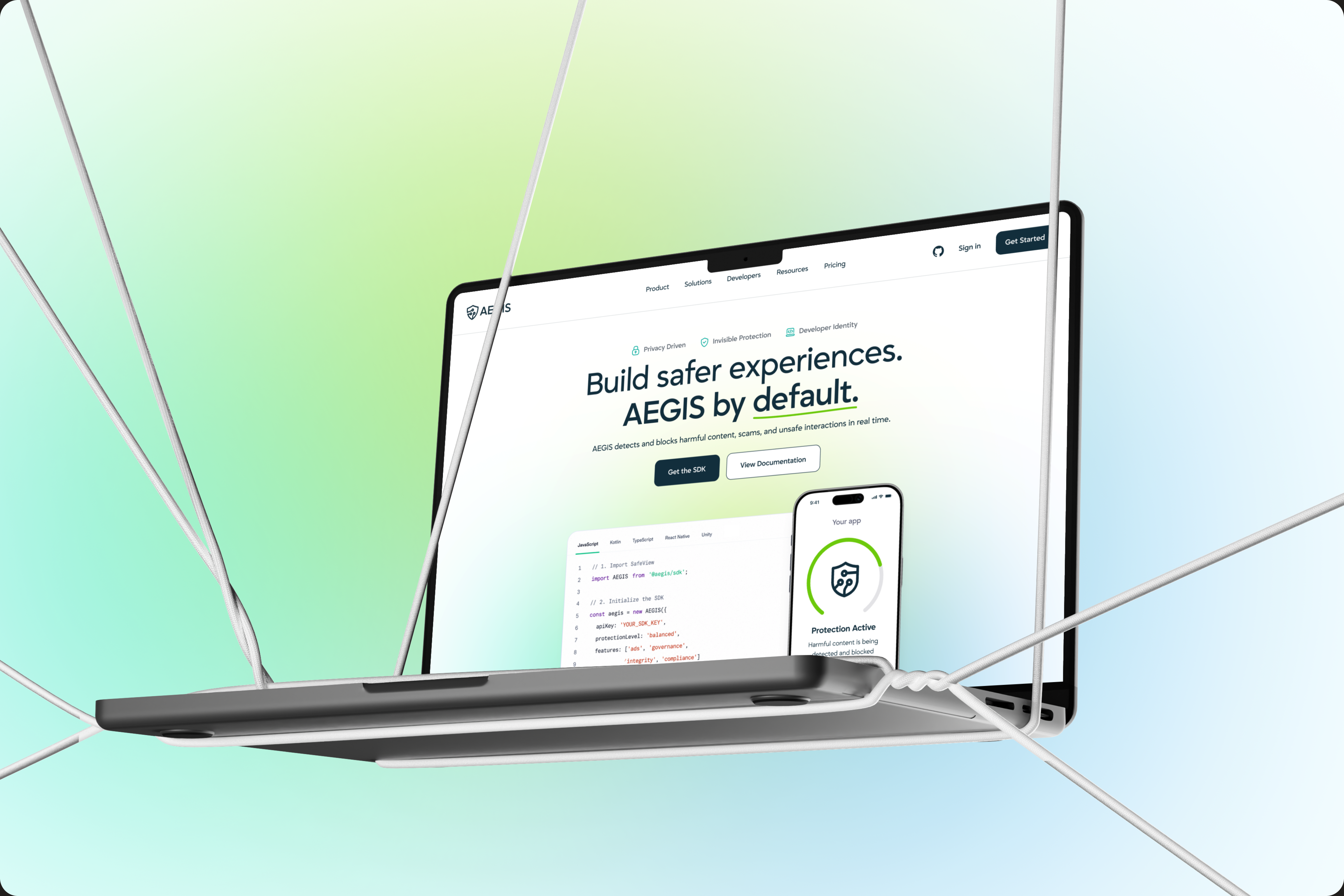 AEGIS safety first artwork