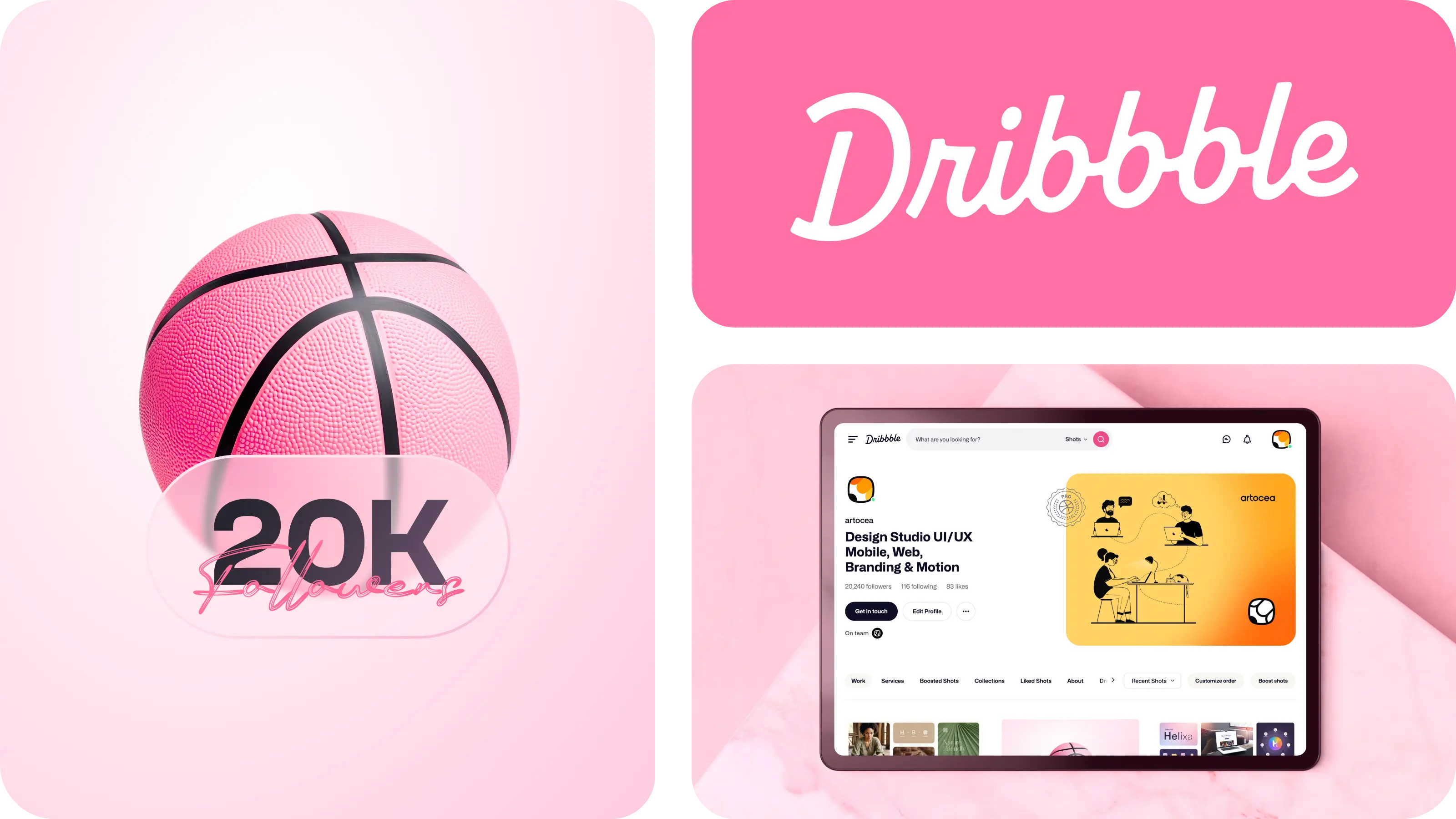 20k dribbble followers